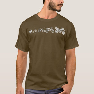 Camiseta Evolução Do Motociclo De Aventura