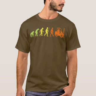 Camiseta Evolução do operador do empilhador