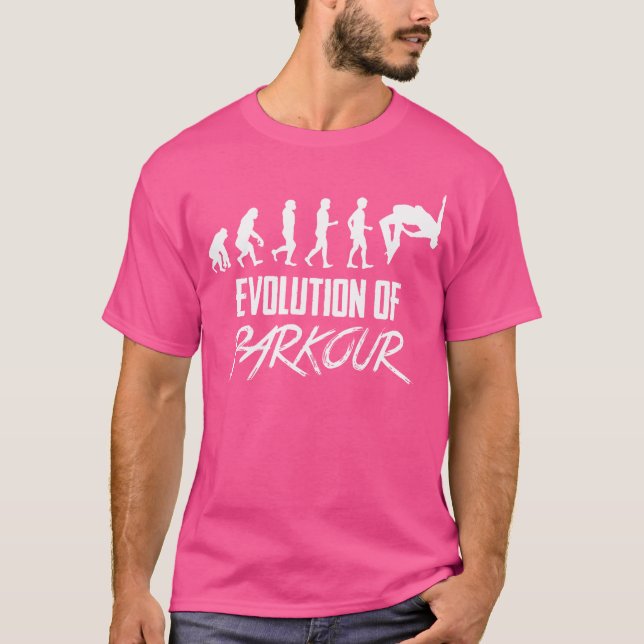 Camiseta Evolução do Parkour (Frente)