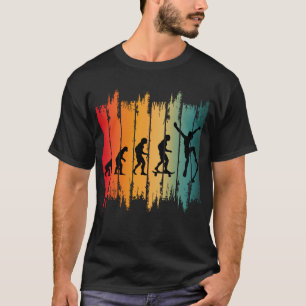 Camiseta Evolução Do Patinador De Skate