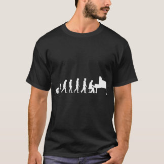 Camiseta Evolução do Pianista de Piano