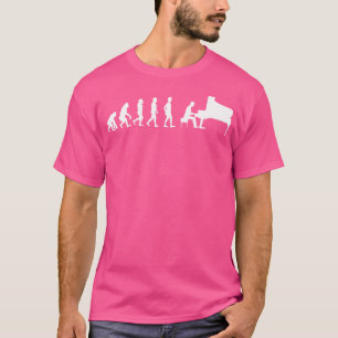Camiseta Evolução do Piano Pianista Jazz Música Clássica Or