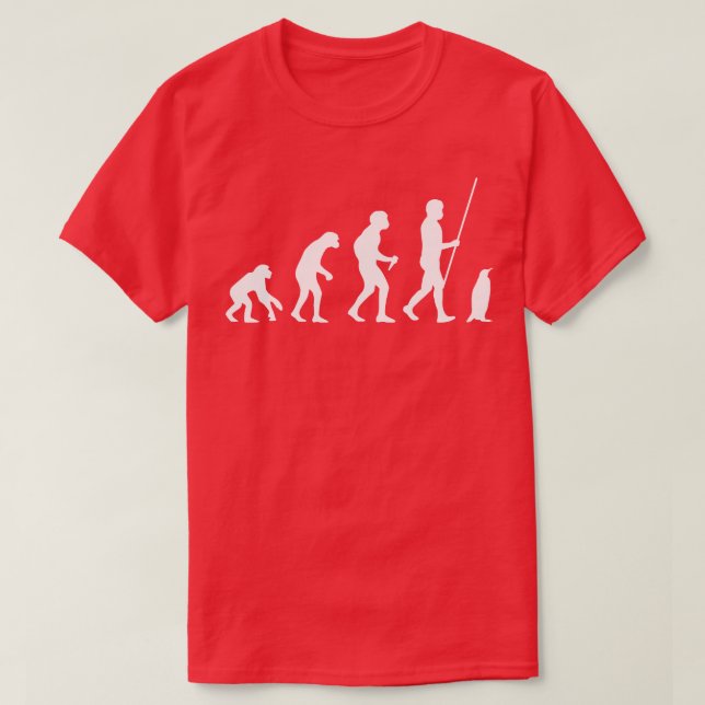 Camiseta Evolução do pinguim (Frente do Design)