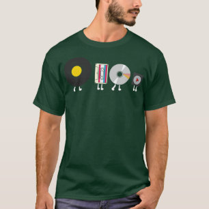 Camiseta Evolução do player de áudio