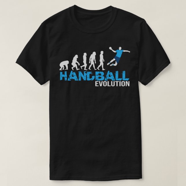 Camiseta Evolução do presente do Handball I Handballer Men (Frente do Design)