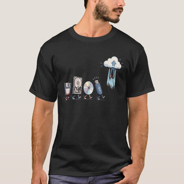 Camiseta Evolução do Programador Dados Armazenamento Softwa (Frente)