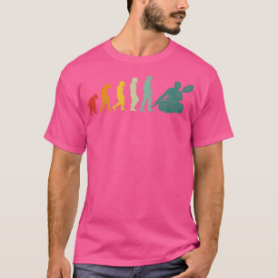 Camiseta Evolução do remar de desenvolvimento de kayak