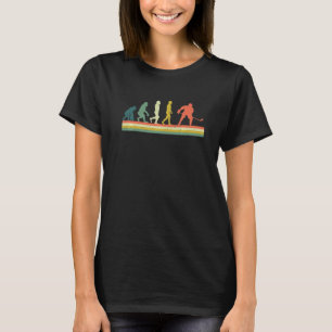 Camiseta Evolução Do Retro De Hóquei No Gelo Para Jogador D