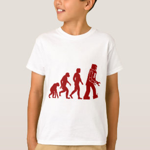 Camiseta Evolução do robô do homem no robô