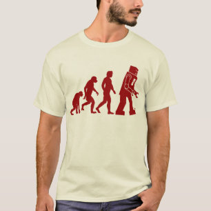 Camiseta Evolução do robô do homem no robô