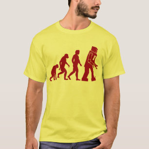 Camiseta Evolução do robô do homem no robô