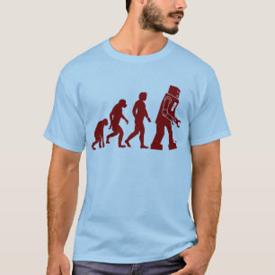 Camiseta Evolução do robô do homem no robô