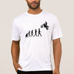Camiseta Evolução do Salto de Motocross Humano