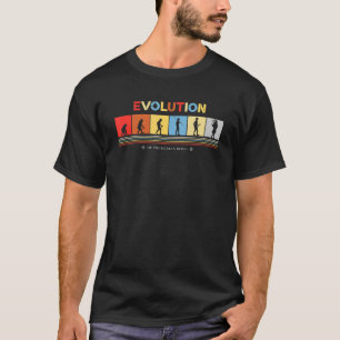 Camiseta Evolução Do Saquinho Do Ser Humano Retro 70s Ba