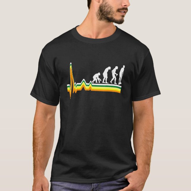 Camiseta Evolução Do Skatebo Elétrico De Bordo De Uma Roda (Frente)