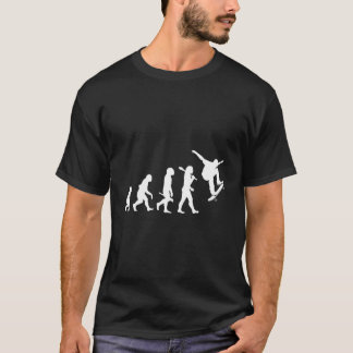 Camiseta Evolução do skateboarder Evolução do skate