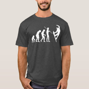 Camiseta Evolução do Snowboard para Homens Mulheres e Crian