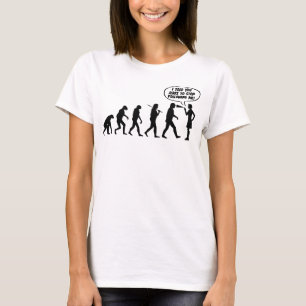 Camiseta Evolução do Spray de Pimenta em Mulheres - Feminis