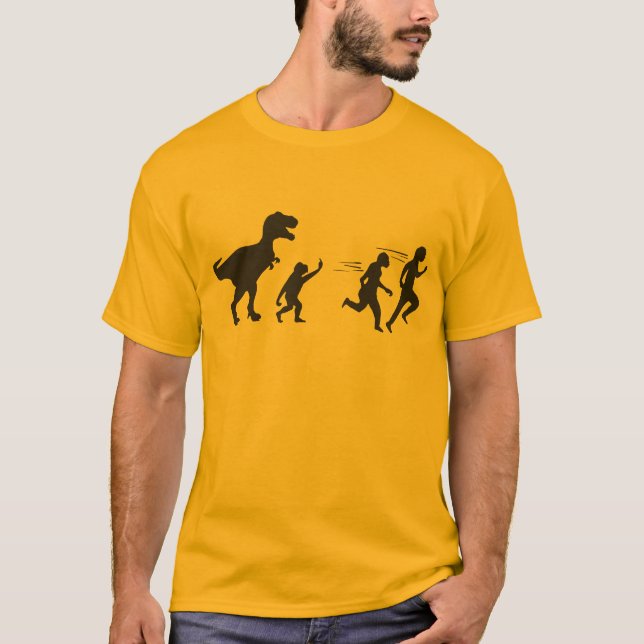 Camiseta Evolução do T Rex (Frente)