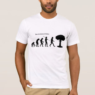 Camiseta Evolução do t-shirt (branco) de Sattrical do homem