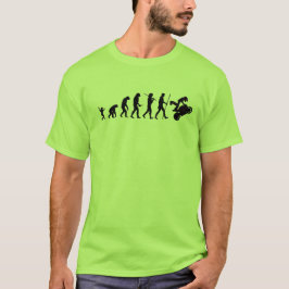 Camiseta Evolução do t-shirt do moto