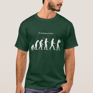 Camiseta Evolução do t-shirt (verde) de Sattrical do home
