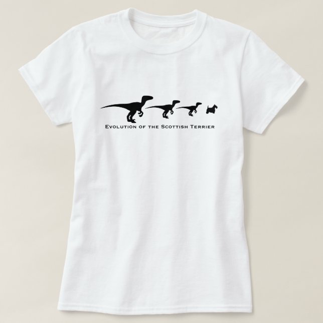 Camiseta Evolução do Terrier escocês (Frente do Design)