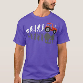 Camiseta Evolução do Trator Farmer com Sombra