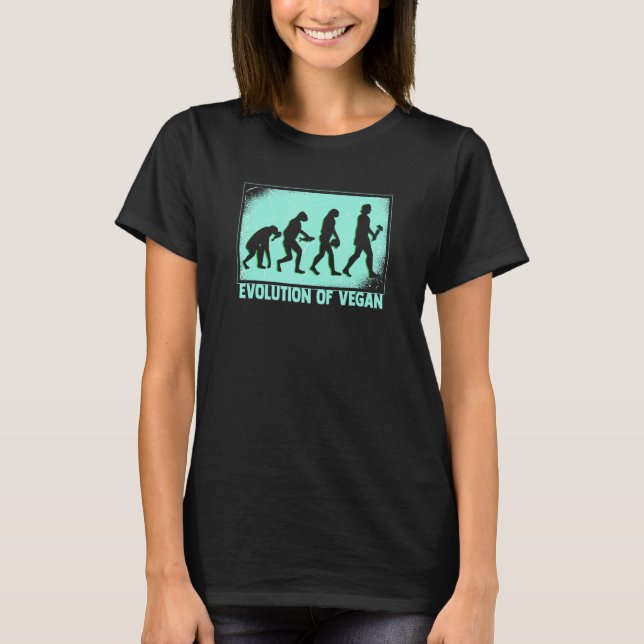 Camiseta Evolução Do Veganismo (Frente)