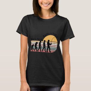 Camiseta Evolução do Verdadeiro Homem - Pesca Divertida par