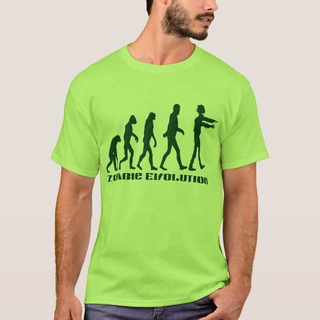 Camiseta Evolução do zombi (Frente)
