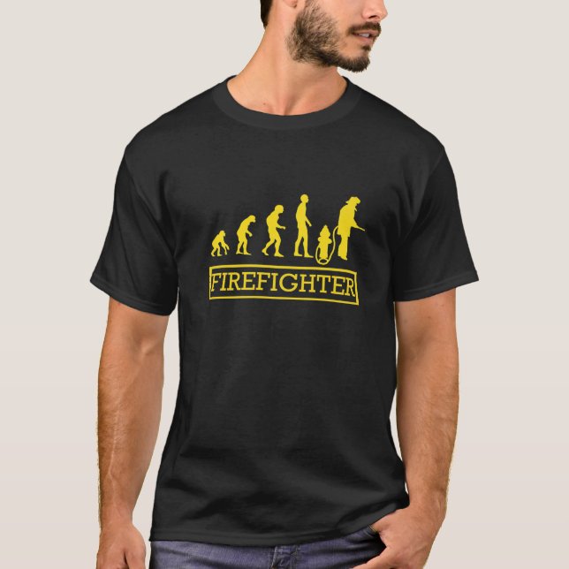 Camiseta Evolução dos Bombeiros | Engraçado (Frente)