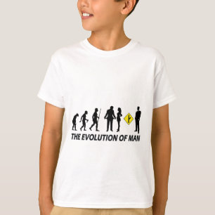 Camiseta Evolução dos homens que vão sua própria maneir