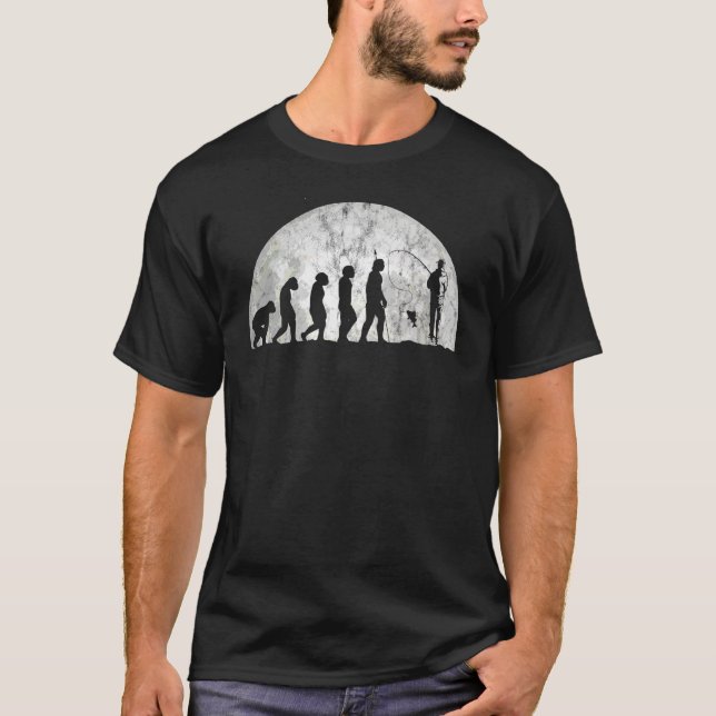 Camiseta Evolução e Evolução do Homem Fi do Pescador (Frente)