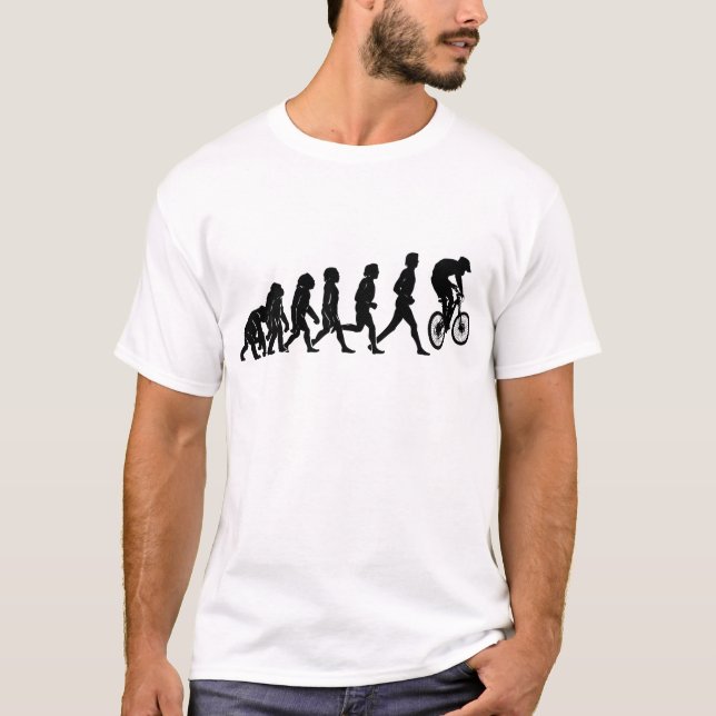 Camiseta Evolução em declive (Frente)