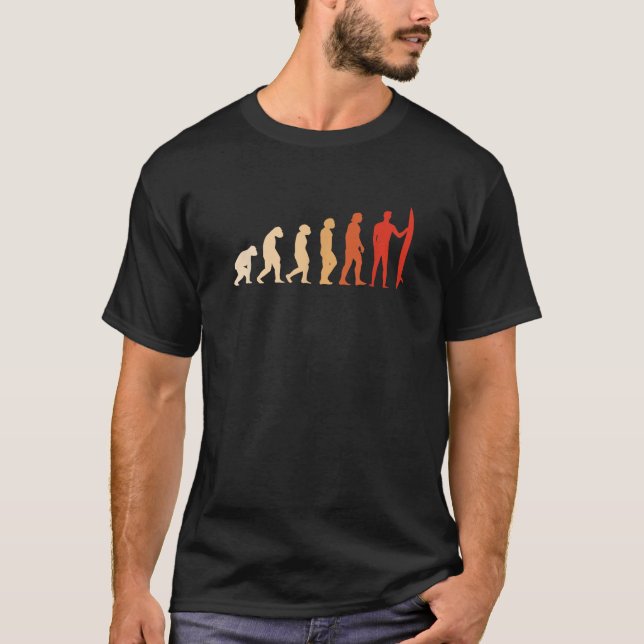 Camiseta Evolução Esportiva de Surf (Frente)