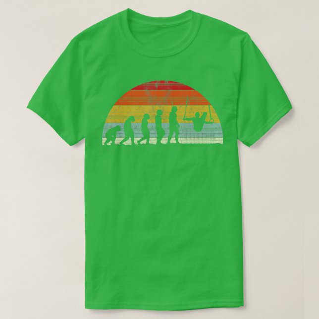 Camiseta Evolução Ginástica Da Evolução Do Homem (Frente do Design)