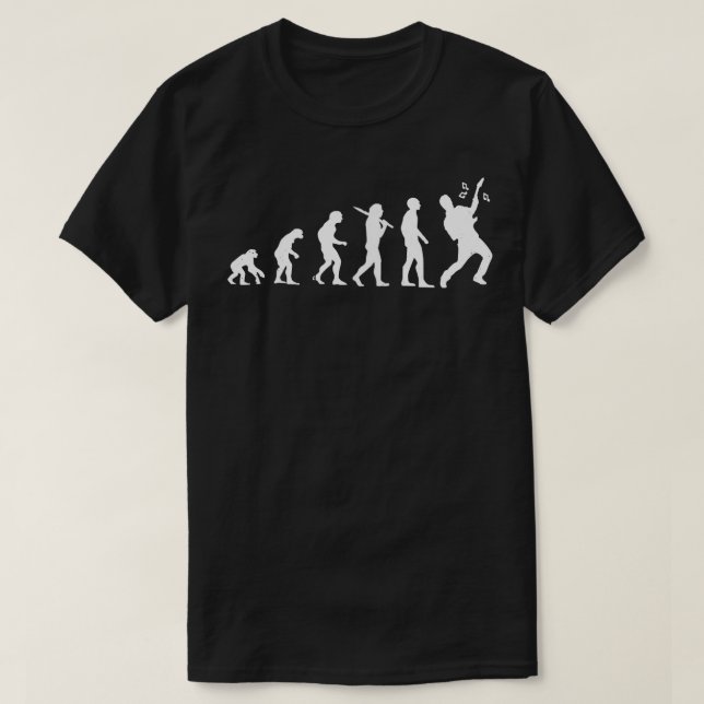 Camiseta Evolução Guitarista (Frente do Design)