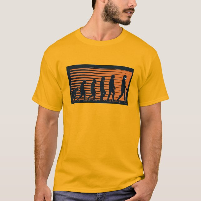 Camiseta Evolução humana (Frente)