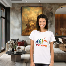 Evolução Humana em Silhueta de Futebol Moderno