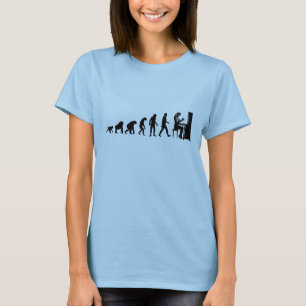 Camiseta Evolução humana: T-shirt do pianista