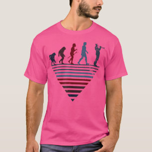 Camiseta Evolução Humana - Trumpeter Vintage Trumpet