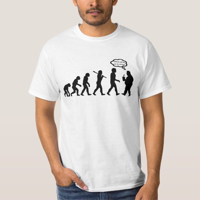 Camiseta Evolução ida mal (Frente)