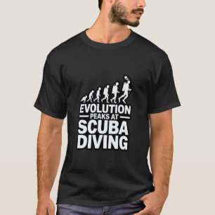 Camiseta Evolução Incrível Alcança o Pico no Mergulho Diver