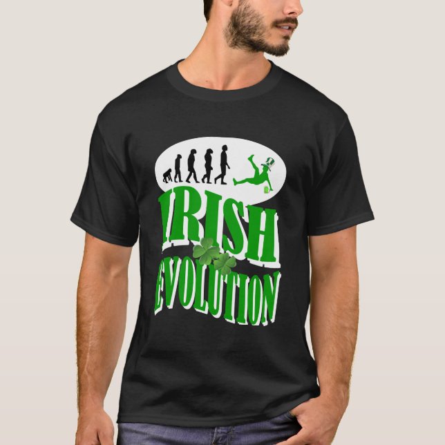 Camiseta Evolução irlandesa (Frente)