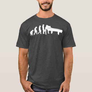 Camiseta EVOLUÇÃO Jogos de mesa de piscina Billiard Snooker
