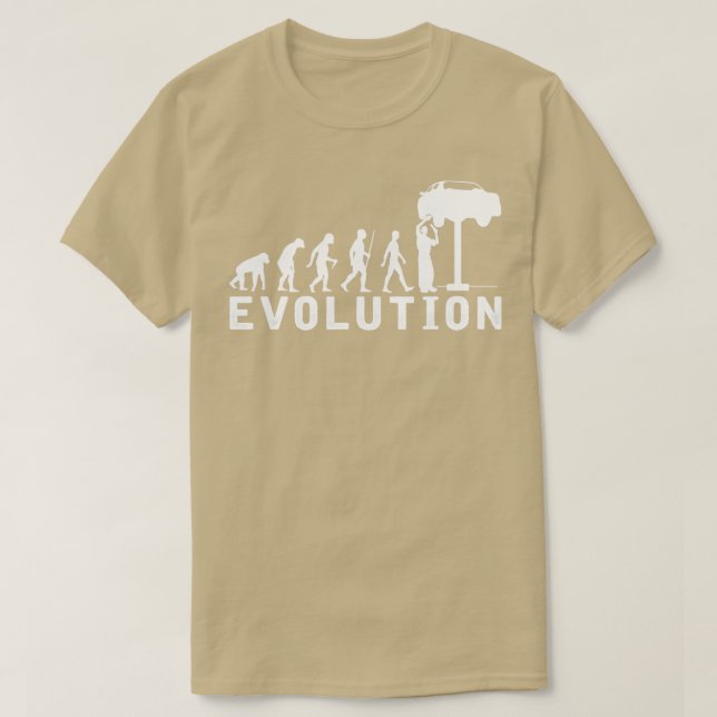 Camiseta Evolução Mecânica Do Carro (Frente do Design)