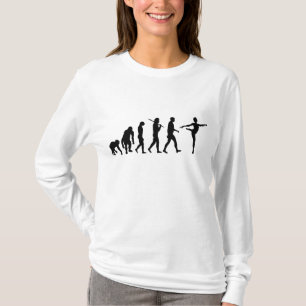 Camiseta Evolução moderna da dança dos dançarinos do ba