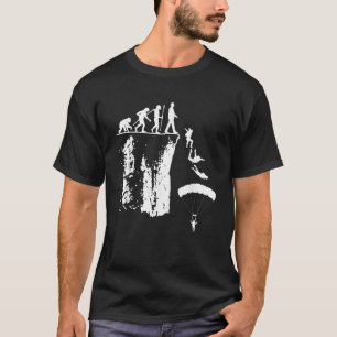 Camiseta Evolução Parapente Montanhas Pára-Quedas Asa Delta