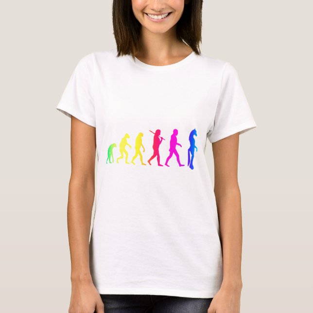 Camiseta Evolução peludo (Frente)